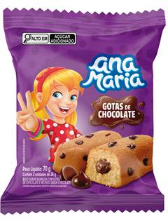 BOLINHO ANA MARIA 70G CHOCOLATE