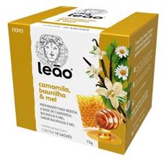 CHA LEAO CAMOMILA BAUNILHA MEL 15G