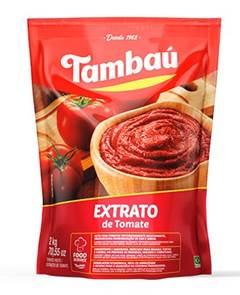 EXTRATO TOMATE TAMBAU POUCH 2KG