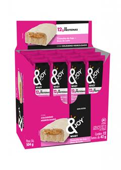 BARRA PROT WHEY & JOY  CAST CAJU 12X42G
