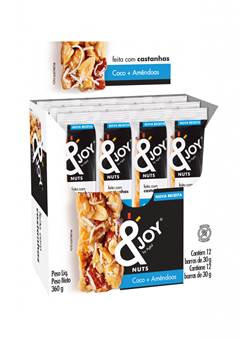 BARRA CER & JOY 12X30G COCO E AMENDOAS