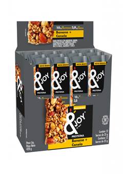 BARRA PROT & JOY BANANA CANELA 12X35G